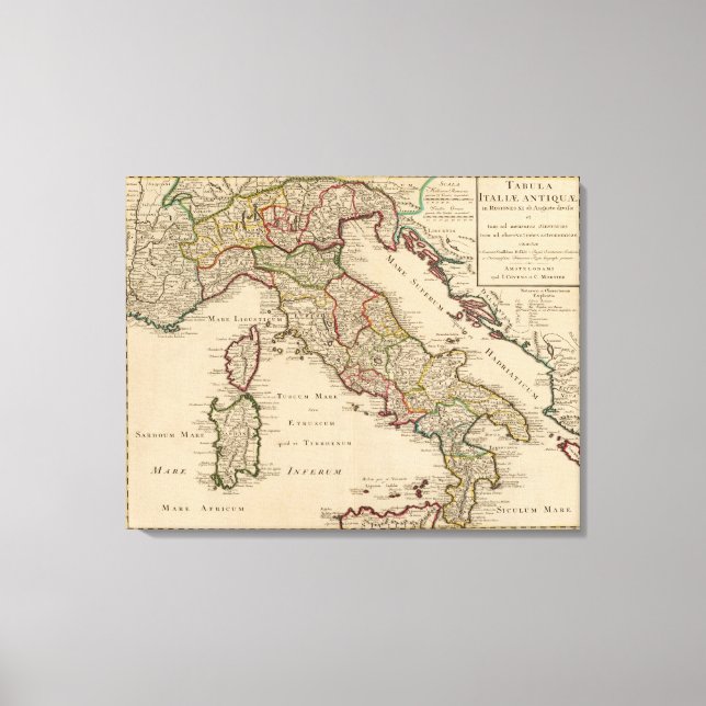 Italien 3 leinwanddruck (Vorderseite)