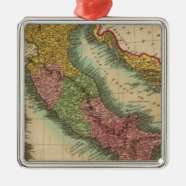 Italien 3 silbernes ornament (Vorne)
