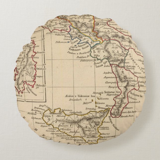 Italien 4 rundes kissen (Vorderseite)