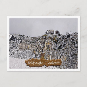 Italien - Alphütte Tuckett - Dolomiti - Postkarte