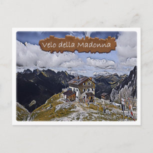 Italien - Alphütte Velo della Madonna - Dolomiti Postkarte