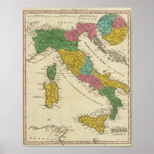 Italien Antiqua Poster