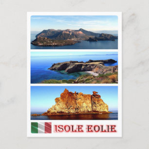 Italien - Äolische Inseln - Mosaik - Postkarte