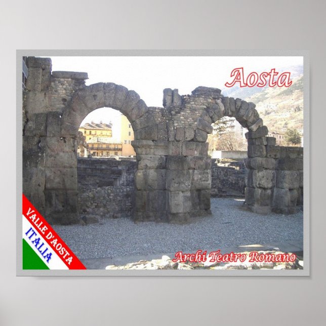 Italien - Aostatal - Aostatal - Arches - Poster (Vorne)