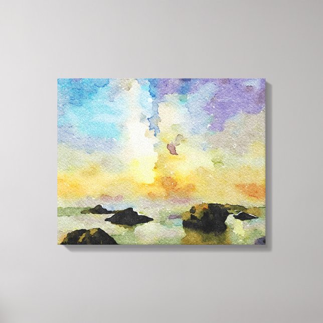 *~ Italien AP12 Beach Spiaggia delle cannelle Ital Leinwanddruck (Vorderseite)