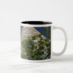 Italien, Apulien, Alberobello, Terra dei Trulli, 2 Zweifarbige Tasse