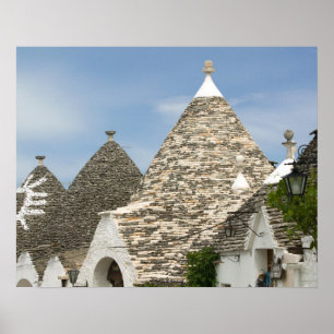 Italien, Apulien, Alberobello, Terra dei Trulli, Poster