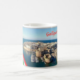 Italien - Apulien - Salento - Gallipoli Altstadt - Kaffeetasse
