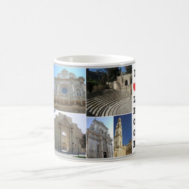 Italien - Apulien - Salento - Lecce - I Liebe - Kaffeetasse (Mittel)