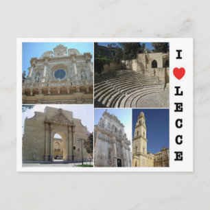 Italien - Apulien - Salento - Lecce - I Liebe - Postkarte
