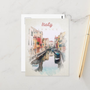 Italien - Aquarellpostkarte Postkarte