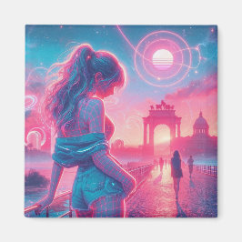 Italien | Ätherischer Träumerischer Urbaner Vaporw Magnet