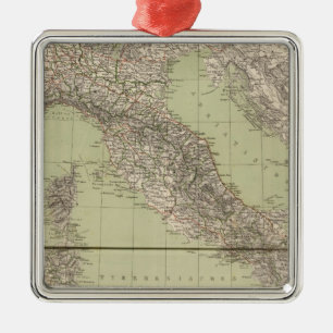 Italien-Atlas-Karte Ornament Aus Metall