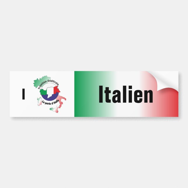 Italien - Autoaufkleber (Vorne)