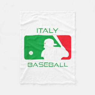 Italien Baseball Fan Italienische Flagge Clic Euro Fleecedecke