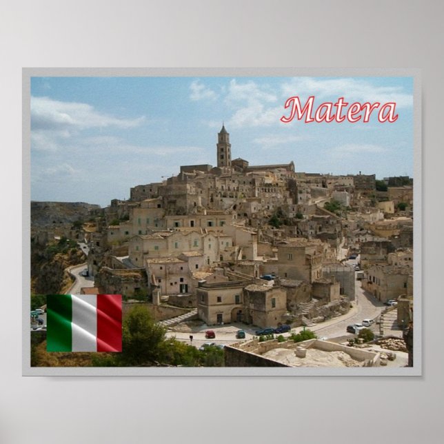 Italien - Basilicata - Der Sassi von Matera - Poster (Vorne)