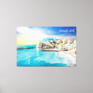 Italien Beach Ocean Landschaftliche Malerei im Mit Leinwanddruck