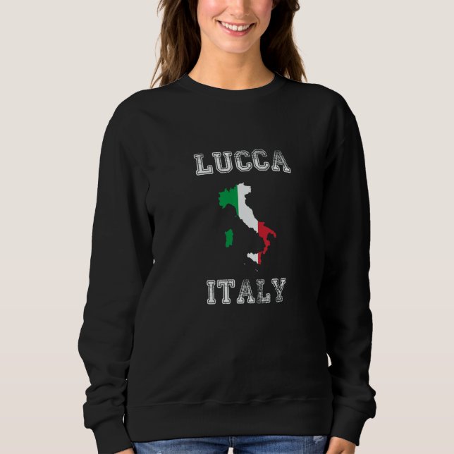 Italien Bedruckte Flagge Lucca Pride Sweatshirt (Vorderseite)