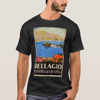 Italien Bellagio Lake Como Vintage Italienische Re T-Shirt