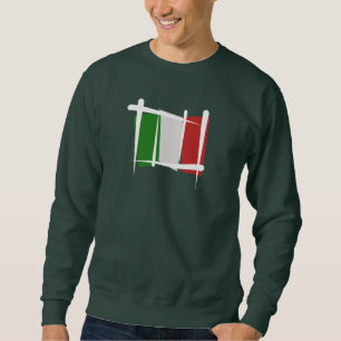 Italien-Bürsten-Flagge Sweatshirt