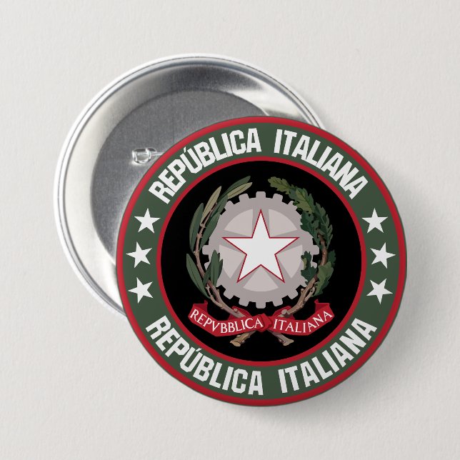 Italien Button (Vorne & Hinten)