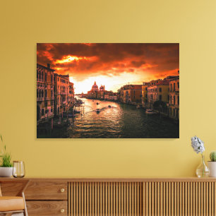Italien - Canal Grande Canvas Print Leinwanddruck