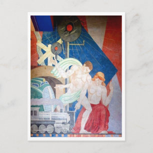 Italien Carlo Ciampaglia Eisenbahn Wandkunst Postkarte