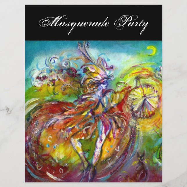 ITALIEN CARNIVAL Masquerade Ball, Tanz und Musik Flyer (Vorne)