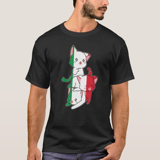 Italien Cats Italien Italien T-Shirt (Vorderseite)
