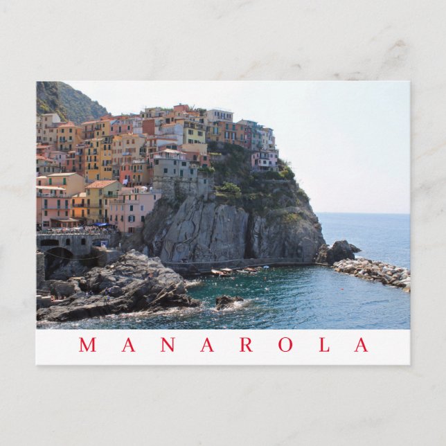 Italien Cinque Terre Manarola Ansichtskarte Postkarte (Vorderseite)