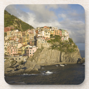 Italien, Cinque Terre, Manarola. Dorf auf der Klip Untersetzer