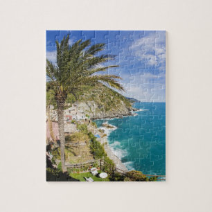Italien, Cinque Terre, Vernazza, Hangstadt von Puzzle