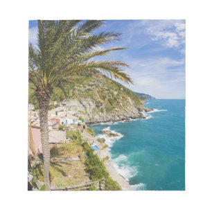 Italien, Cinque Terre, Vernazza, Hillside Town Notizblock