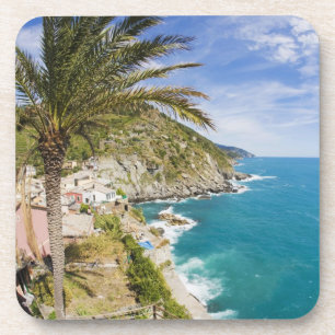 Italien, Cinque Terre, Vernazza, Hillside Town Untersetzer
