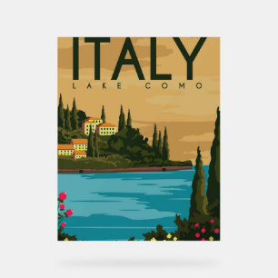 Italien Comer See Acrylschild