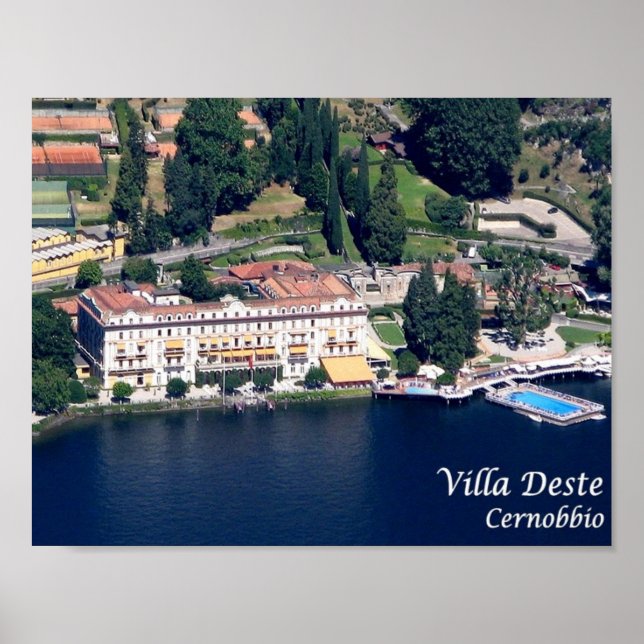 Italien - Comosee - Cernobbio - Villa D'Este - Poster (Vorne)