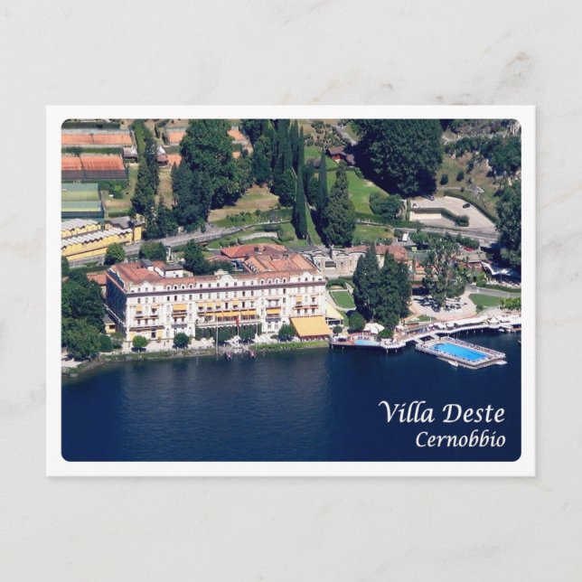 Italien - Comosee - Cernobbio - Villa D'Este - Postkarte (Vorderseite)
