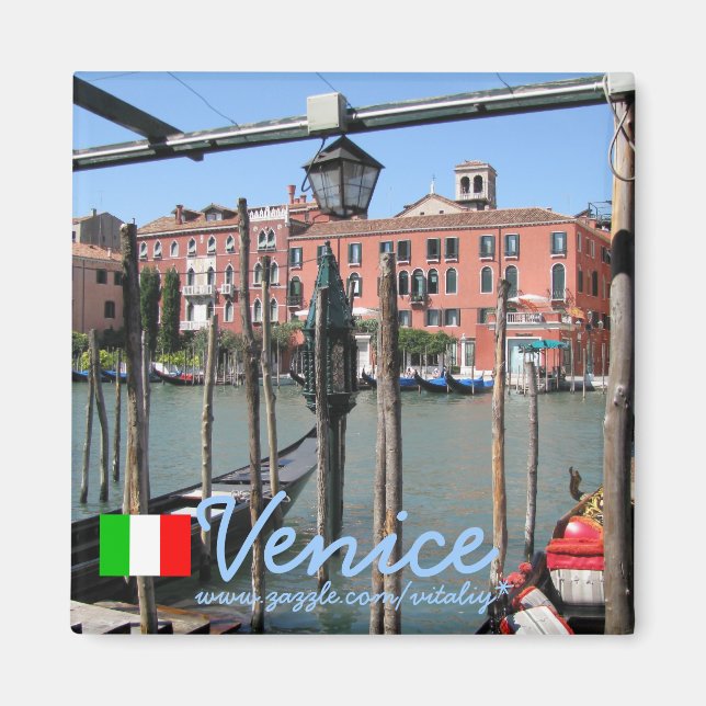 Italien - cooles Magnetdesign in Venedig Magnet (Vorne)