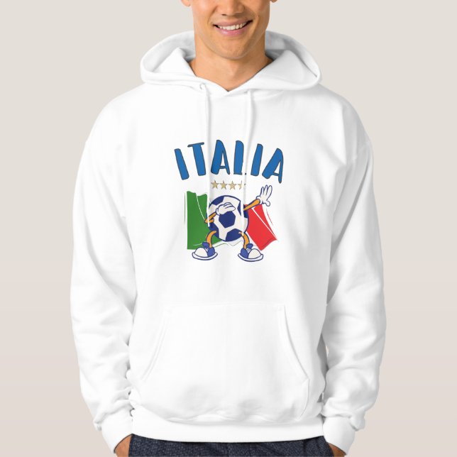 Italien - Dabbing Fußball-Flagge - 4 Sterne Hoodie