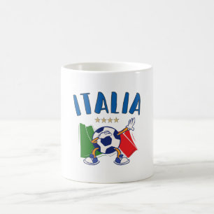 Italien - Dabbing Fußball-Flagge - 4 Sterne Kaffeetasse