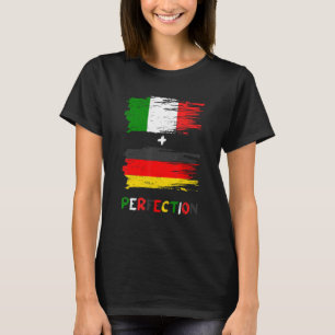 Italien Deutschland Italienische Flagge Perfektion T-Shirt
