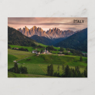 Italien Dolomiten Foto für Bergreisen Postkarte