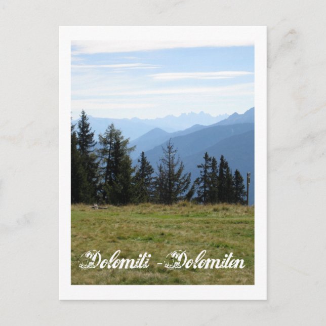 Italien, Dolomiten Postkarte (Vorderseite)