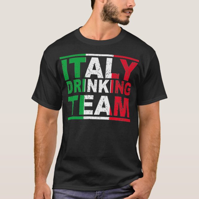 Italien Drink Team Italienischer Beerlogist Whiske T-Shirt (Vorderseite)