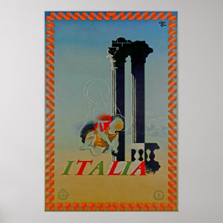 Italien Druck Italienische Kunst Reiseplakat Poster