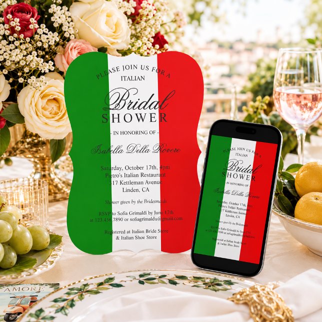 Italien Einladung zur Brautdusche (Von Creator hochgeladen)