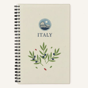 Italien-Erbe und römisches Kolosseum-Fotoarchiv Notizbuch