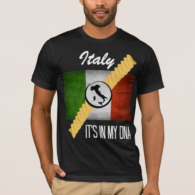 Italien Es ist in meiner DNA-Herkunft Italienische T-Shirt (Vorderseite)