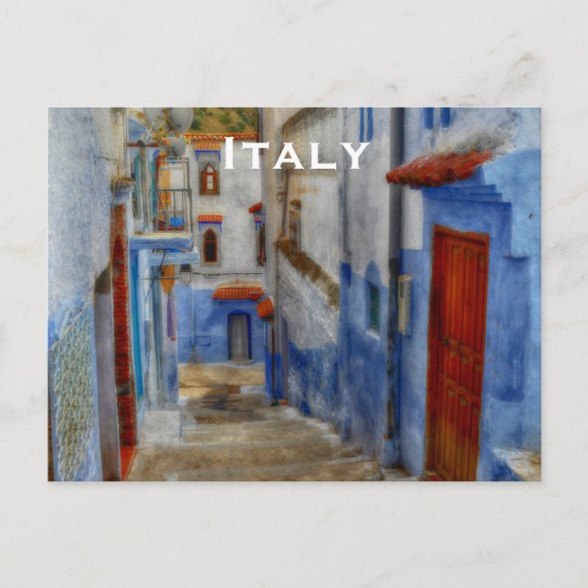 Italien Europa Jahrgang Reise Tourismus hinzufügen Postkarte (Vorderseite)