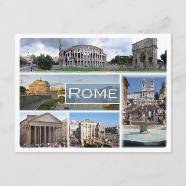 Italien, Europa, Rom, Roma, Postkarte (Vorderseite)